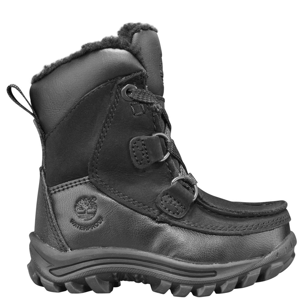 Timberland Μποτες Χιονιού Παιδικα Μαυρα - Toddler Chillberg Waterproof - Greece 4561897-GZ